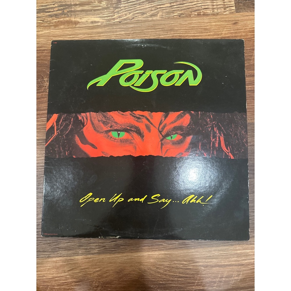 Poison Open Up and Say Ahh Vinyl LP Record 1988 Capitol Enigma C1-48493 Rock